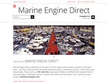 Tablet Screenshot of marineenginedirect.com